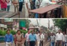 पीतांबरा मंदिर के बाहर दुकानदारों ने 5 फुट से अधिक बढ़ाया अतिक्रमण, प्रशासन ने किया सामान जप्त